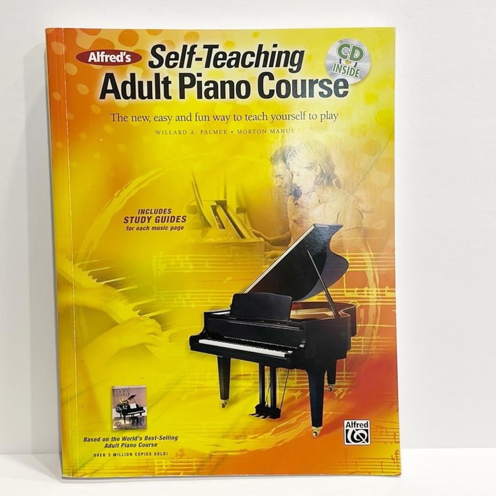 Alfred’s Self -Teaching Adult Piano Course‎ Book with CD CD never opened.